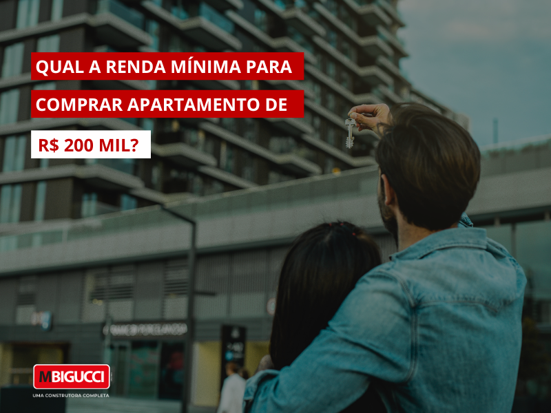Qual a renda para comprar apartamento 200 mil